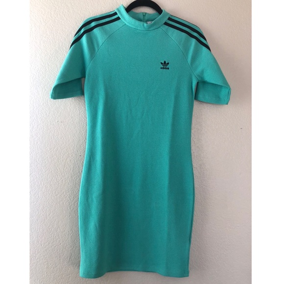 Adidas Originals Green Three Stripe Dress - Picture 8 of 8